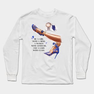 Fashion Shoes Blue Love Long Sleeve T-Shirt